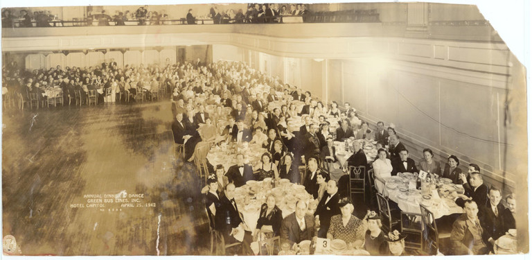 1940s Stockholder Green Bus Lines dinner